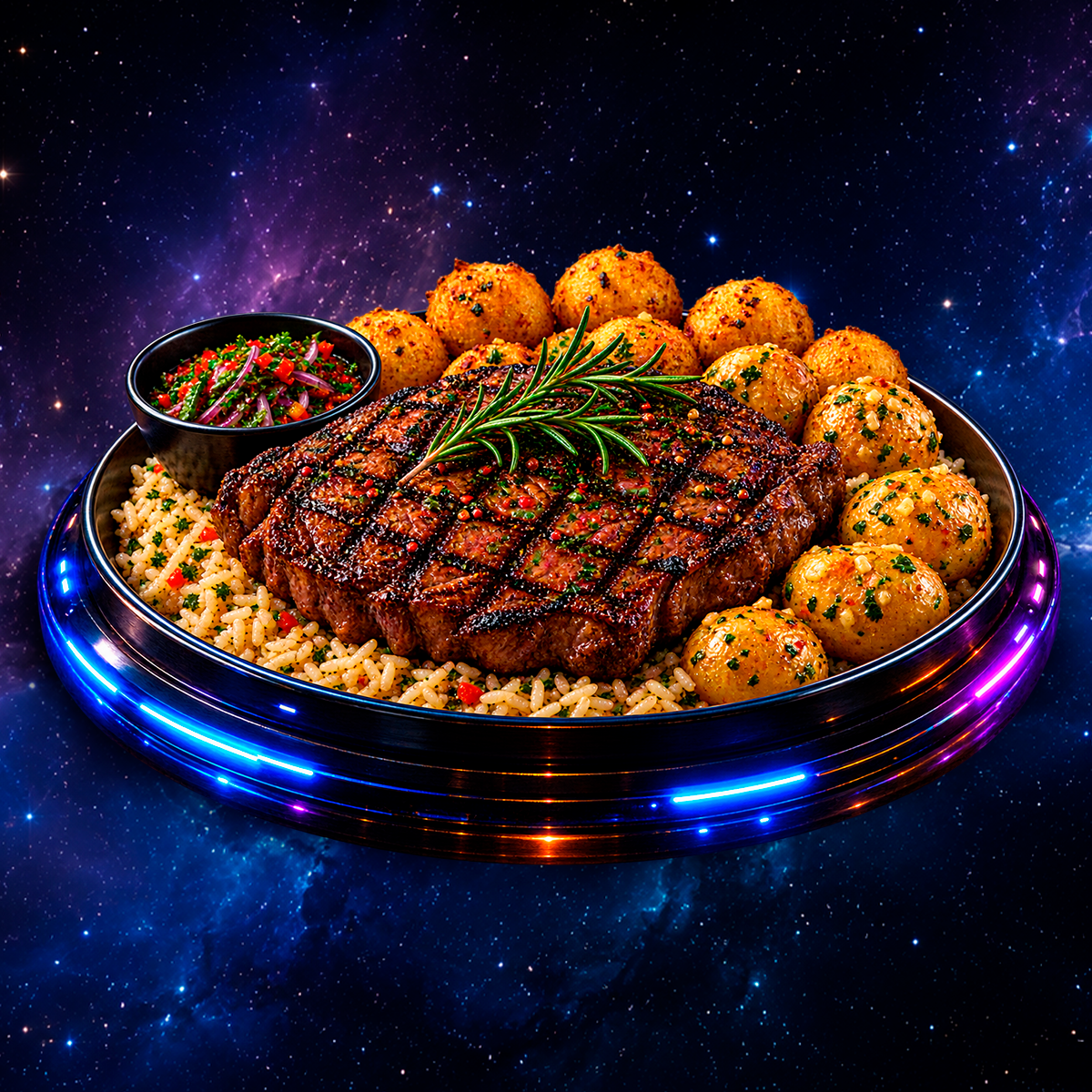 RIB EYE CON PAPAS